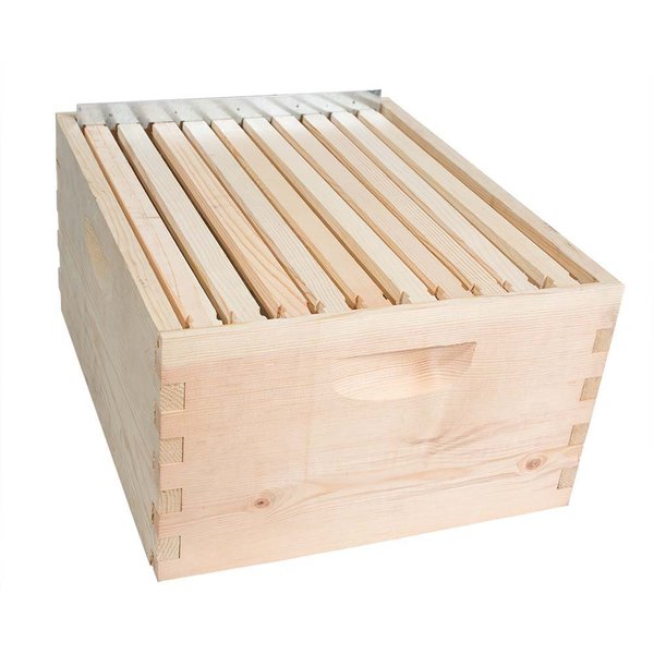 Good Land Bee Supply Beekeeping Beehive Brood Kit includes Frames, Foundations, Brood Box and Spacer GL-1B-SPCR